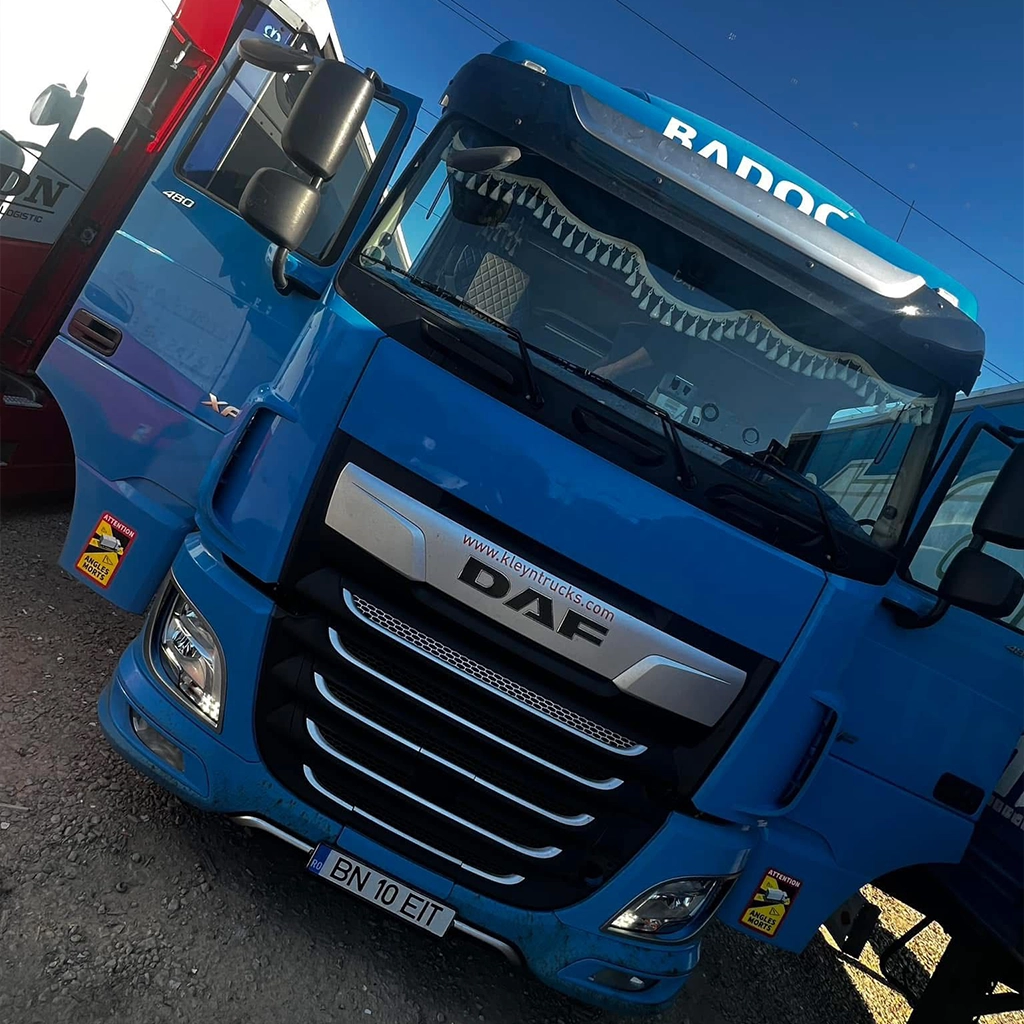Camion DAF pregatit pentru a efectua cu succes transporturi internationale de marfuri